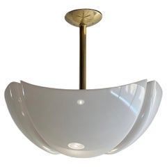 Gae Aulenti for Martinelli Luce Quadrifogli Acrylic Flush Mount Chandelier