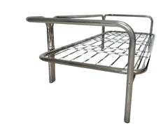 Letto da giorno 'Locus Solus' di Gae Aulenti per Poltronova in acciaio cromato