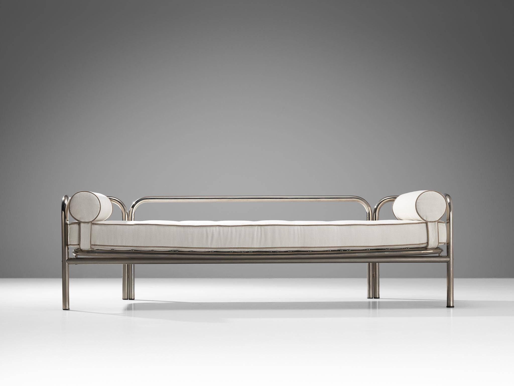 Mid-Century Modern Gae Aulenti for Poltronova 'Locus Solus' Daybed in Chrome-Plated Steel