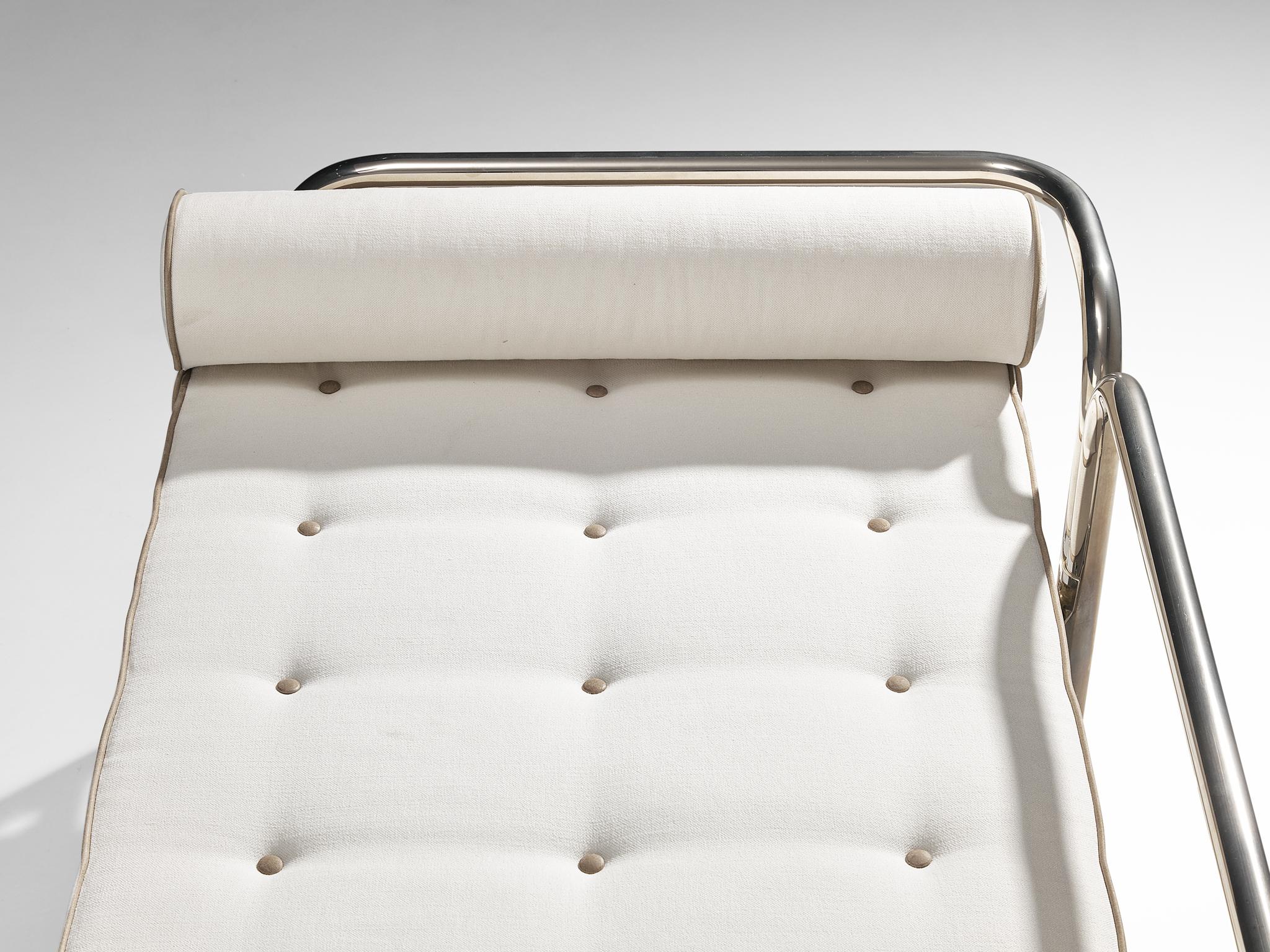 Italian Gae Aulenti for Poltronova 'Locus Solus' Daybed in Chrome-Plated Steel