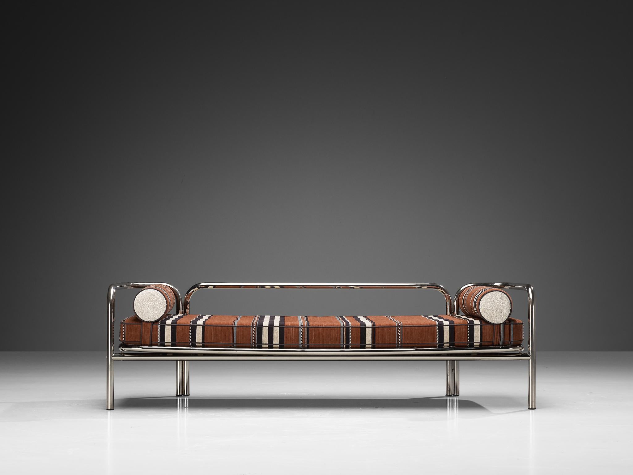 Italian Gae Aulenti for Poltronova 'Locus Solus' Daybed in Chrome-Plated Steel  For Sale