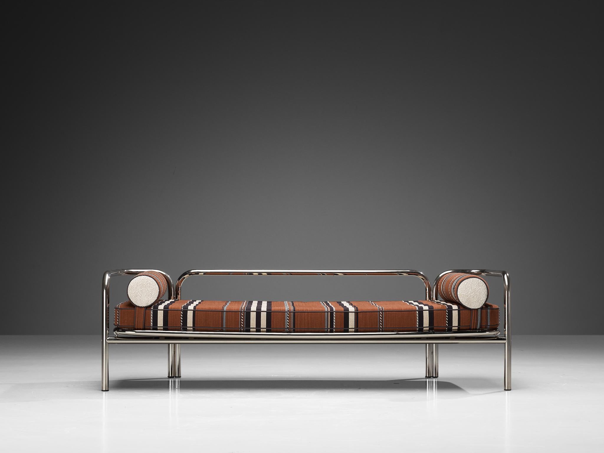 Italian Gae Aulenti for Poltronova 'Locus Solus' Daybed in Chrome-Plated Steel
