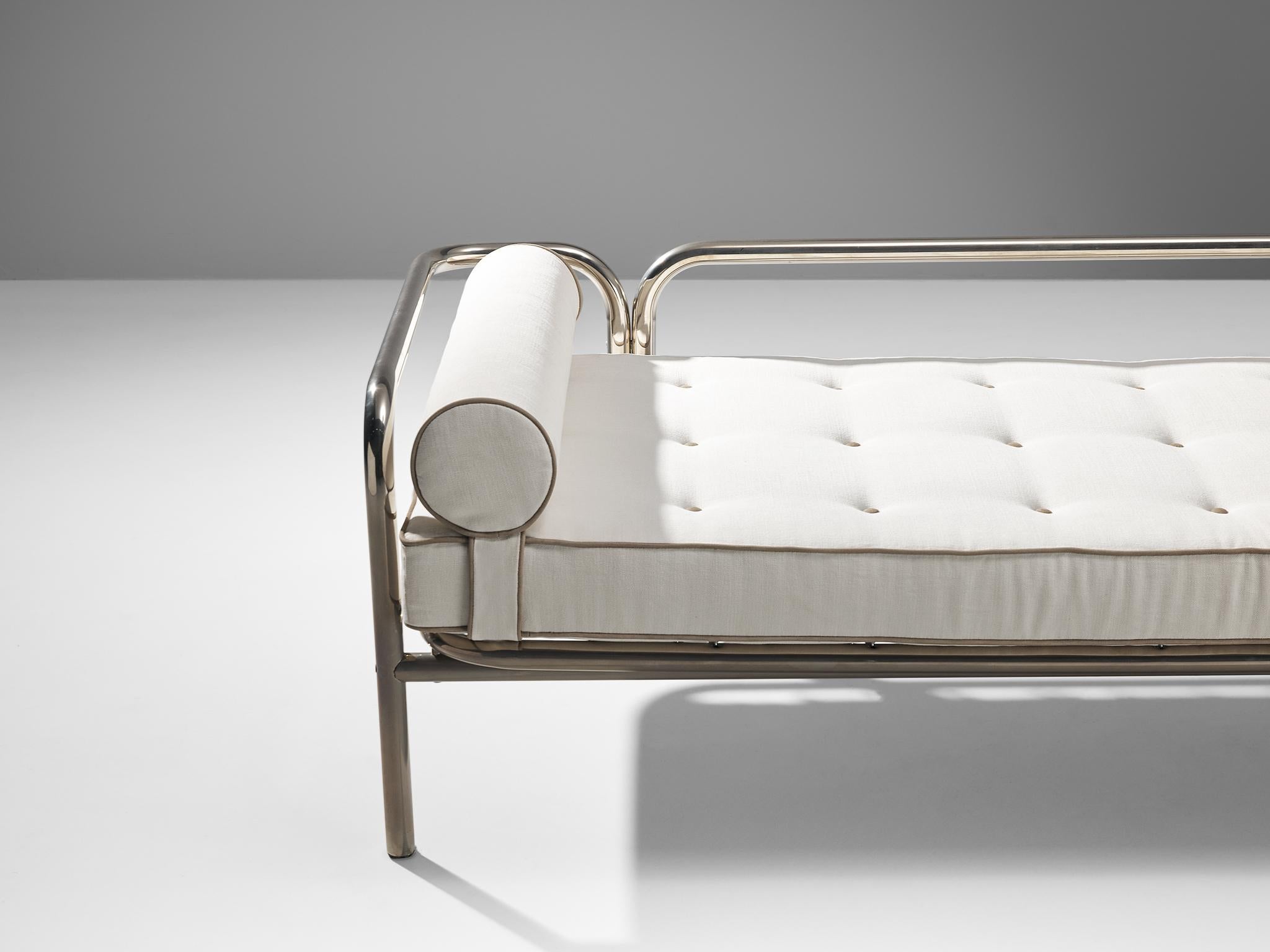 Gae Aulenti for Poltronova 'Locus Solus' Daybed in Chrome-Plated Steel In Good Condition In Waalwijk, NL