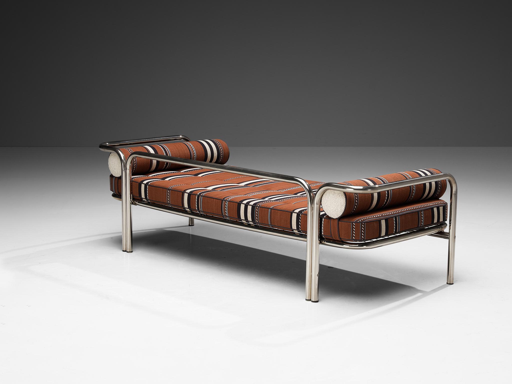 Mid-20th Century Gae Aulenti for Poltronova 'Locus Solus' Daybed in Chrome-Plated Steel  For Sale