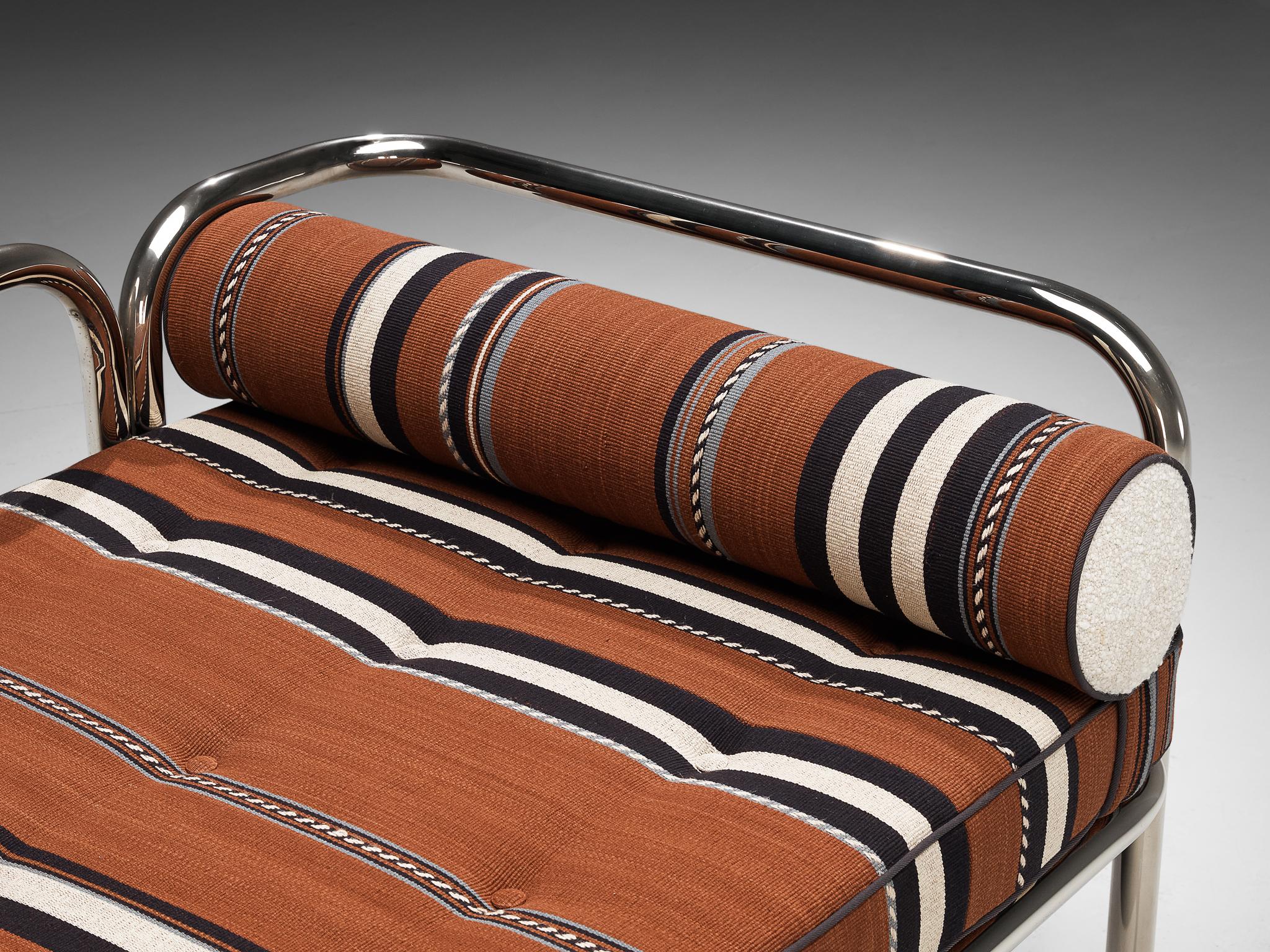 Gae Aulenti for Poltronova 'Locus Solus' Daybed in Chrome-Plated Steel 1