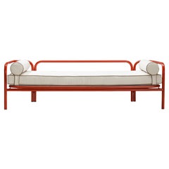 Gae Aulenti for Poltronova 'Locus Solus' Daybed in Red Steel