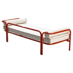 Gae Aulenti for Poltronova 'Locus Solus' Daybed in Red Steel 