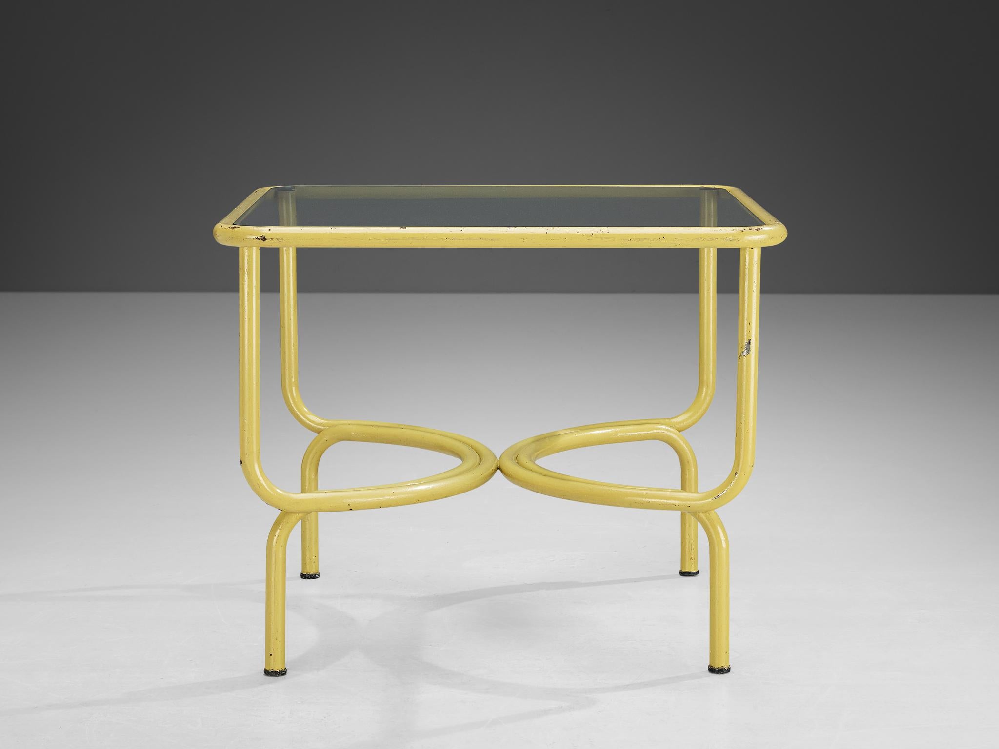 Mid-Century Modern Gae Aulenti pour Poltronova Table 'Locus Solus' en métal laqué 