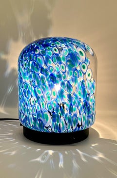 Gae Aulenti for Vistosi 1970s 'Neverino' Murano Glass Table Lamp