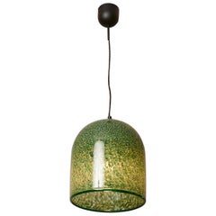 Gae Aulenti für Vistosi, Pendelleuchte aus grünem Murrine-Glas