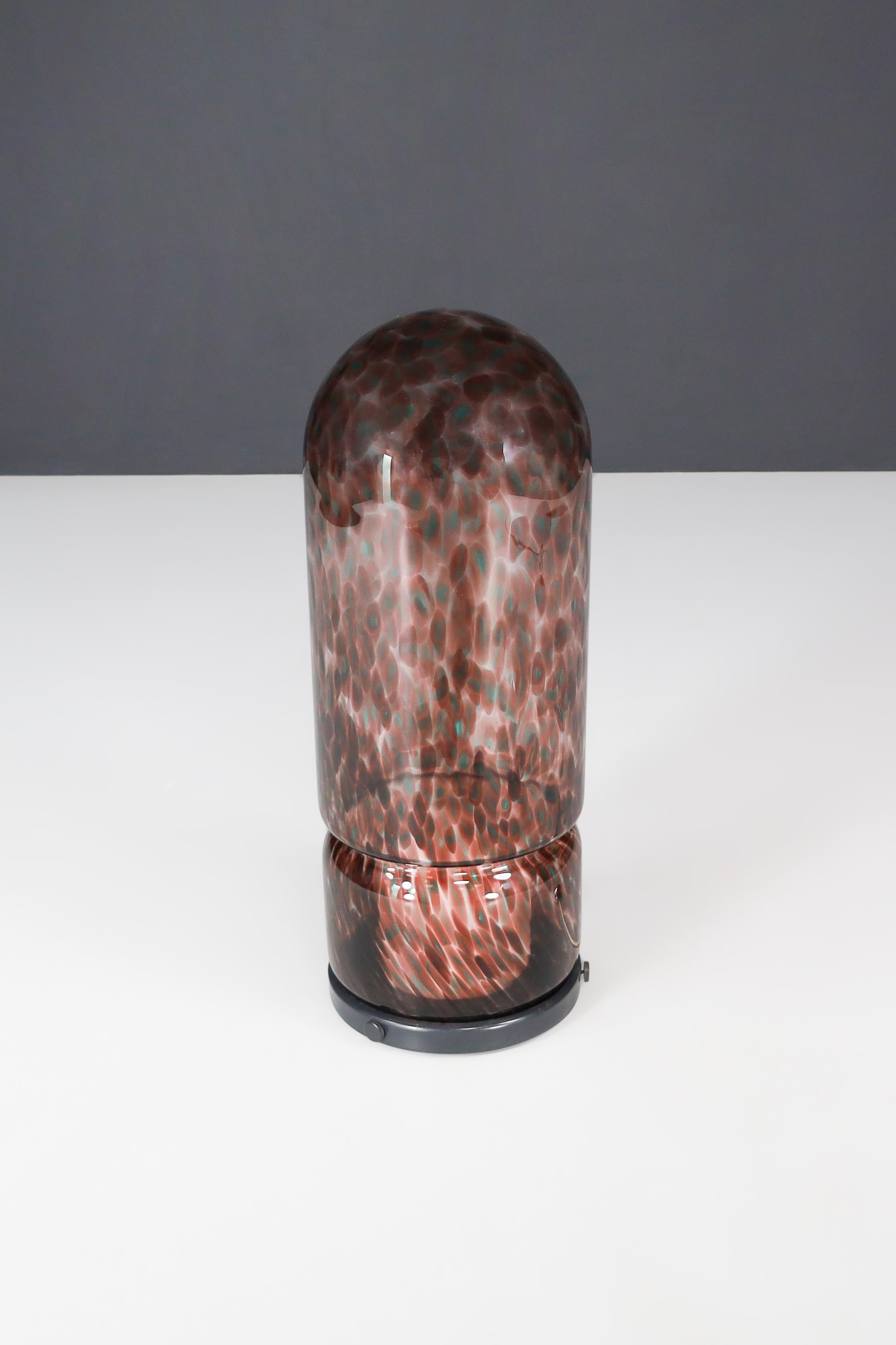 Mid-Century Modern Lampe Glicine en verre de Murano de Gae Aulenti pour Vistosi, Italie, années 1970 en vente