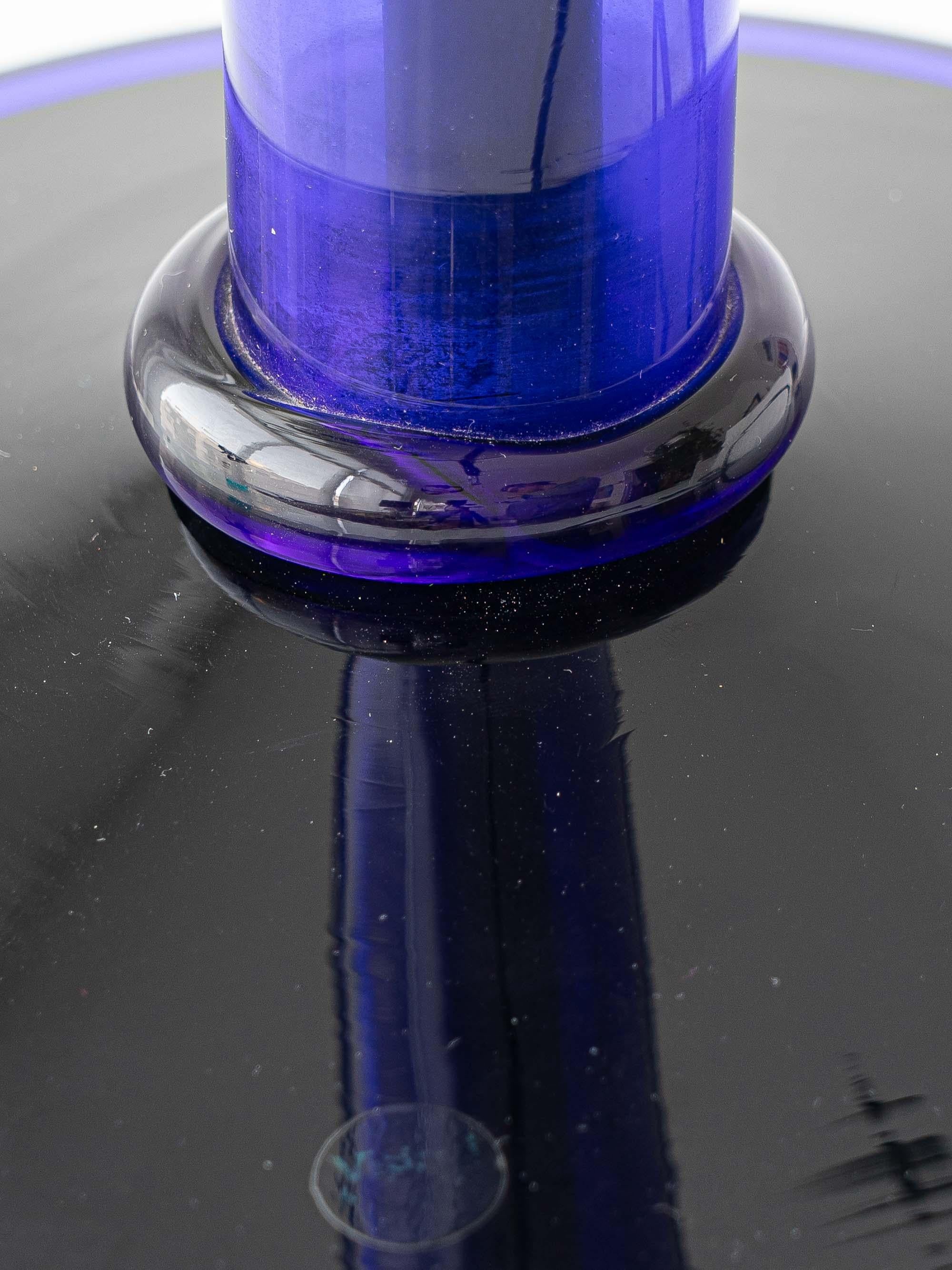 Gae Aulenti para Vistosi Lámpara de sobremesa de cristal de Murano, 