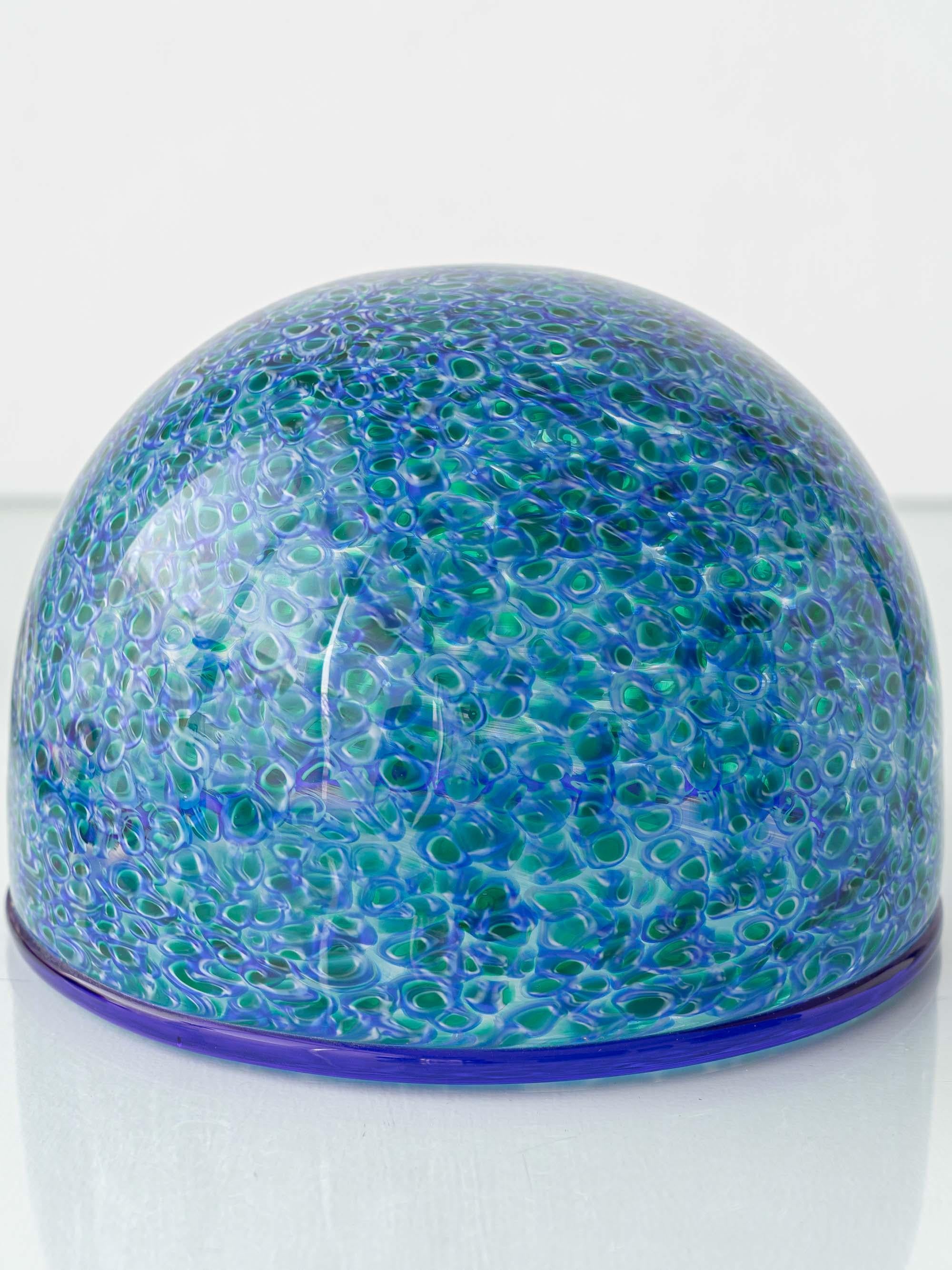 Gae Aulenti para Vistosi Lámpara de sobremesa de cristal de Murano, 