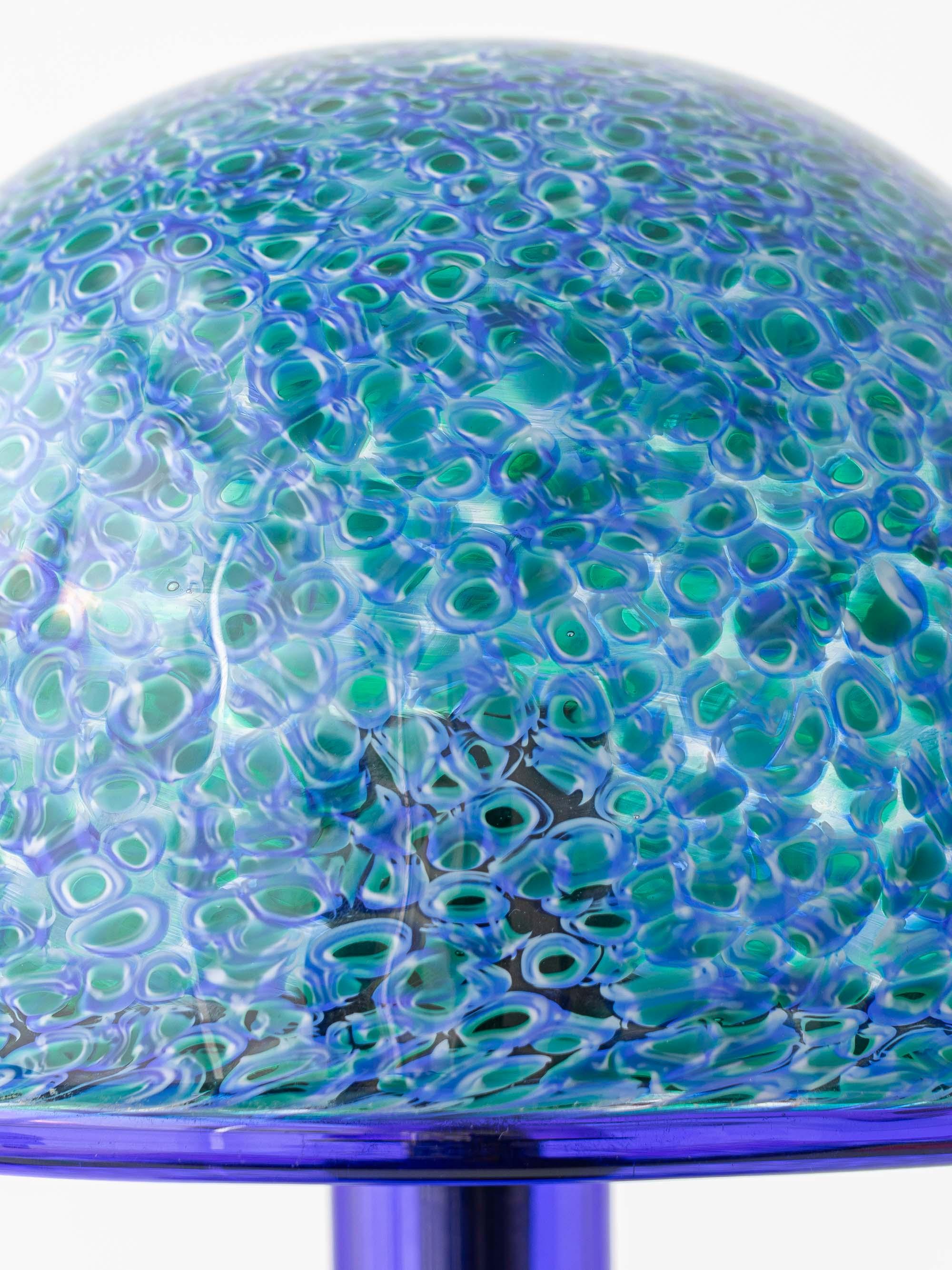 Gae Aulenti para Vistosi Lámpara de sobremesa de cristal de Murano, 