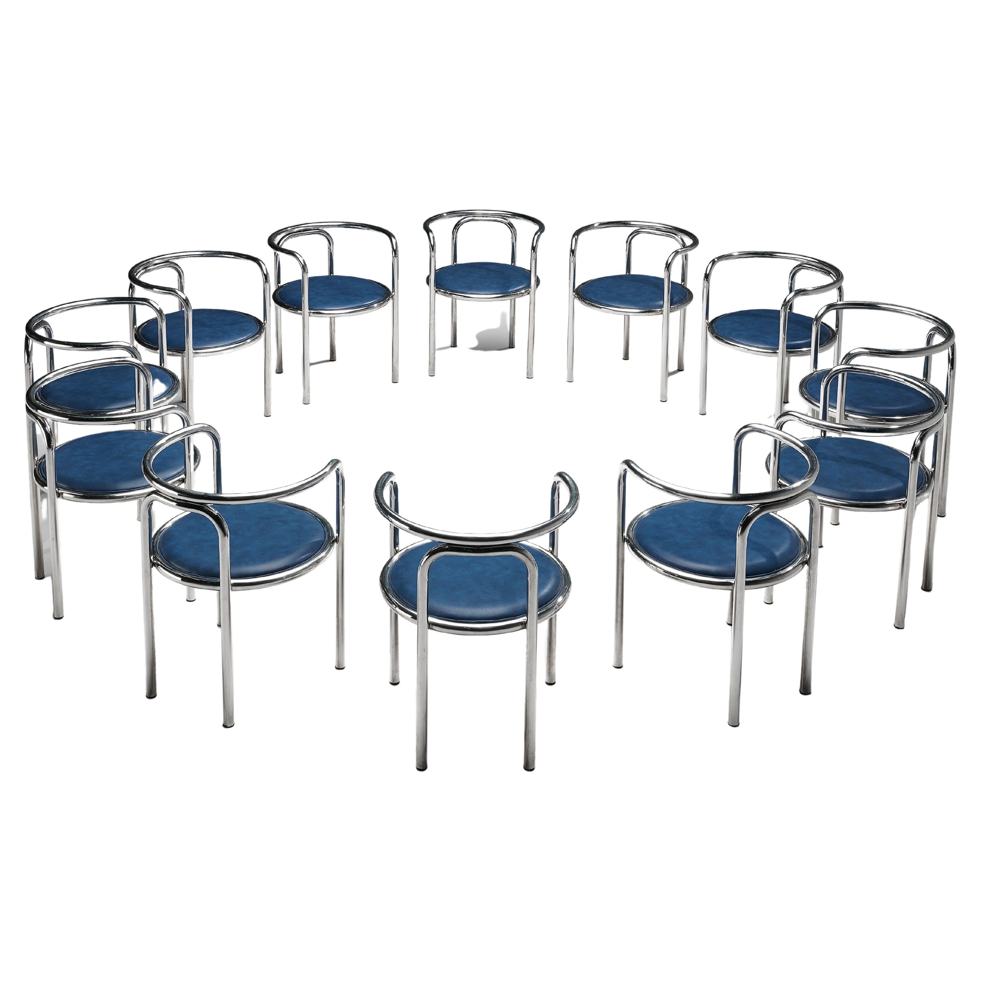 Gae Aulenti for Zanotta 
Locus Solus
 Tubular Armchairs