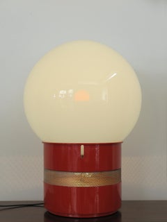 Lampe de Table Rouge "Mezzo Oracolo" de Gae Aulenti, Italie, Milieu du Siècle, pour Artemide 1969