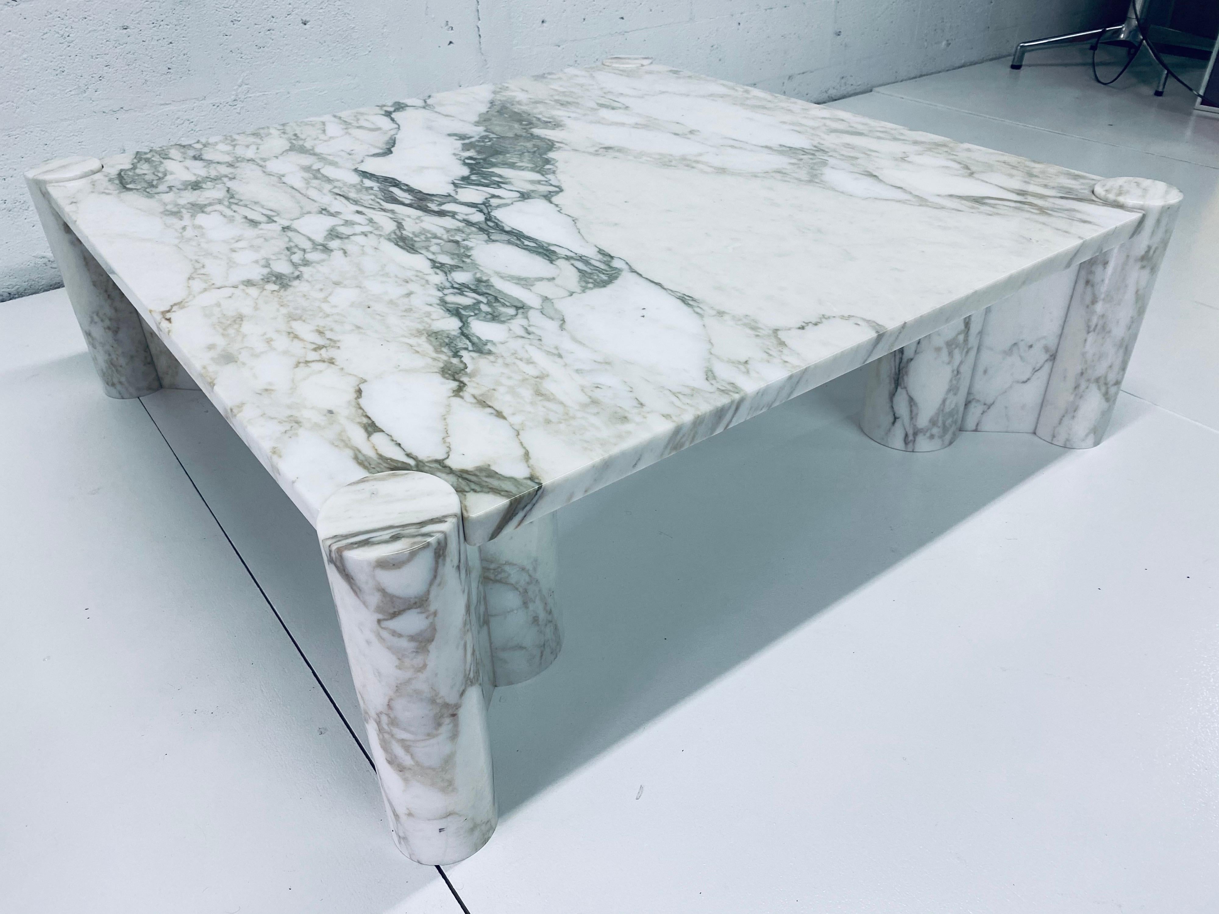 arabescato marble coffee table