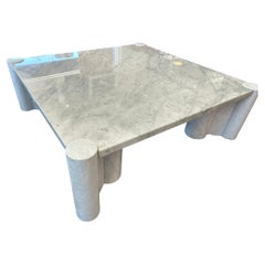 Mesa de centro "Jumbo" de mármol de Carrara Gae Aulenti, Italia, 1970S