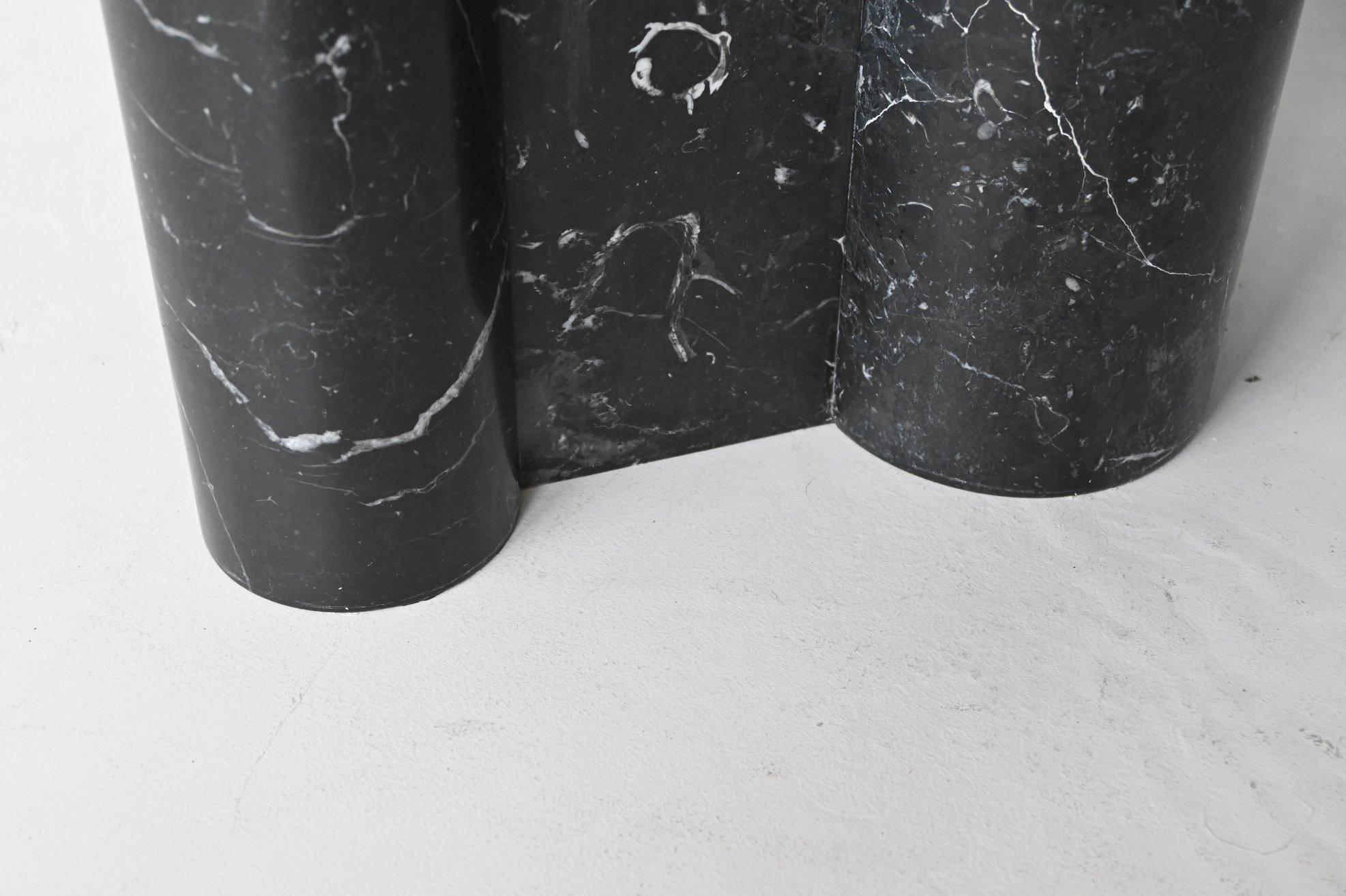 Gae Aulenti Table basse Jumbo marbre noir Knoll International Italie 1965 en vente 5