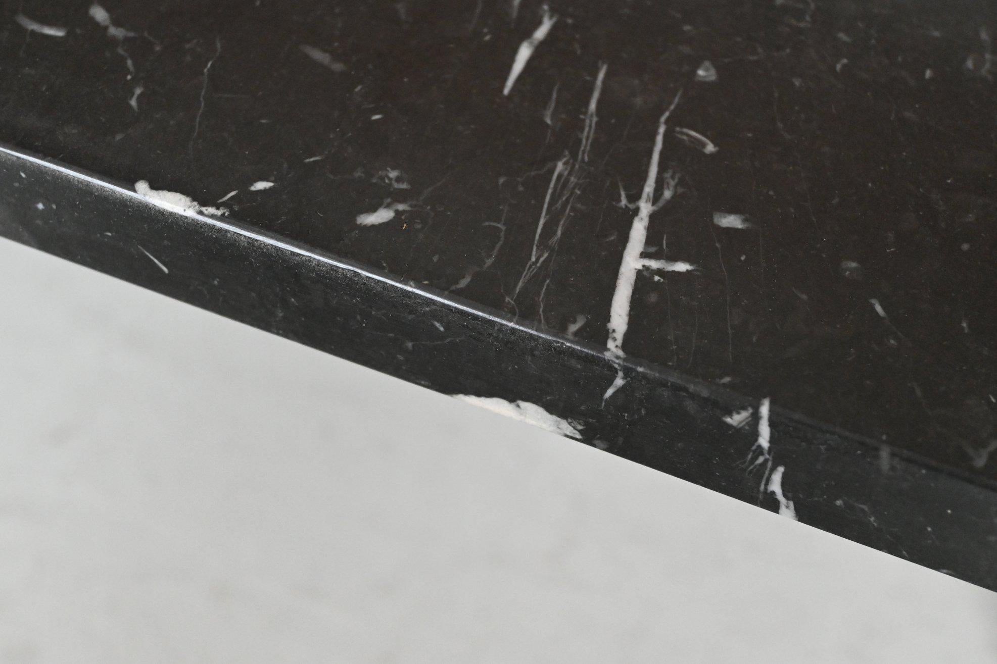 Gae Aulenti Table basse Jumbo marbre noir Knoll International Italie 1965 en vente 8