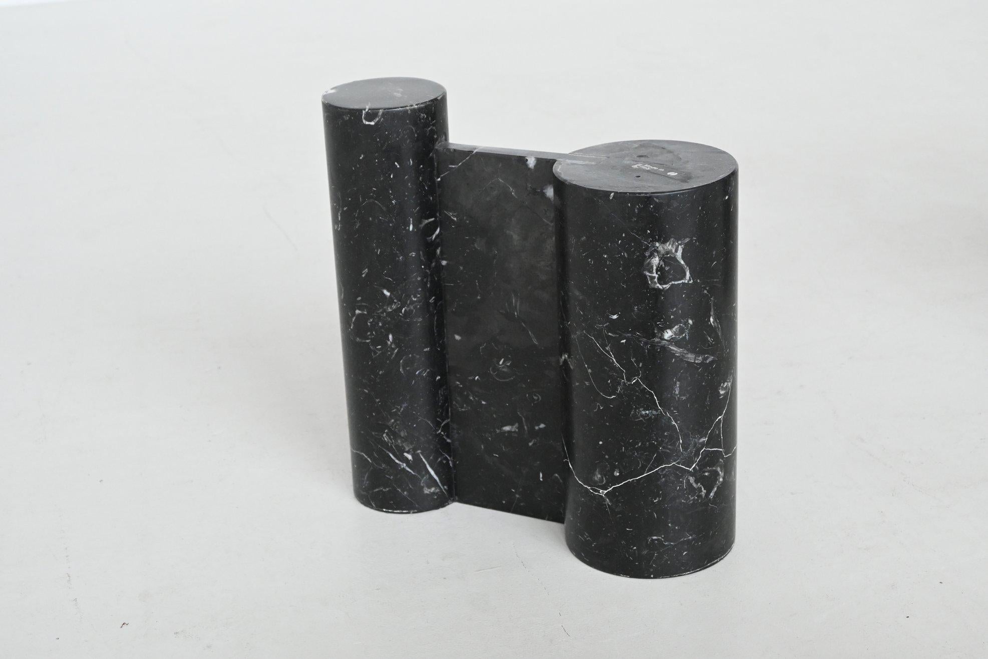 Gae Aulenti Table basse Jumbo marbre noir Knoll International Italie 1965 en vente 12