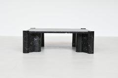 Gae Aulenti Jumbo coffee table black marble Knoll International Italy 1965