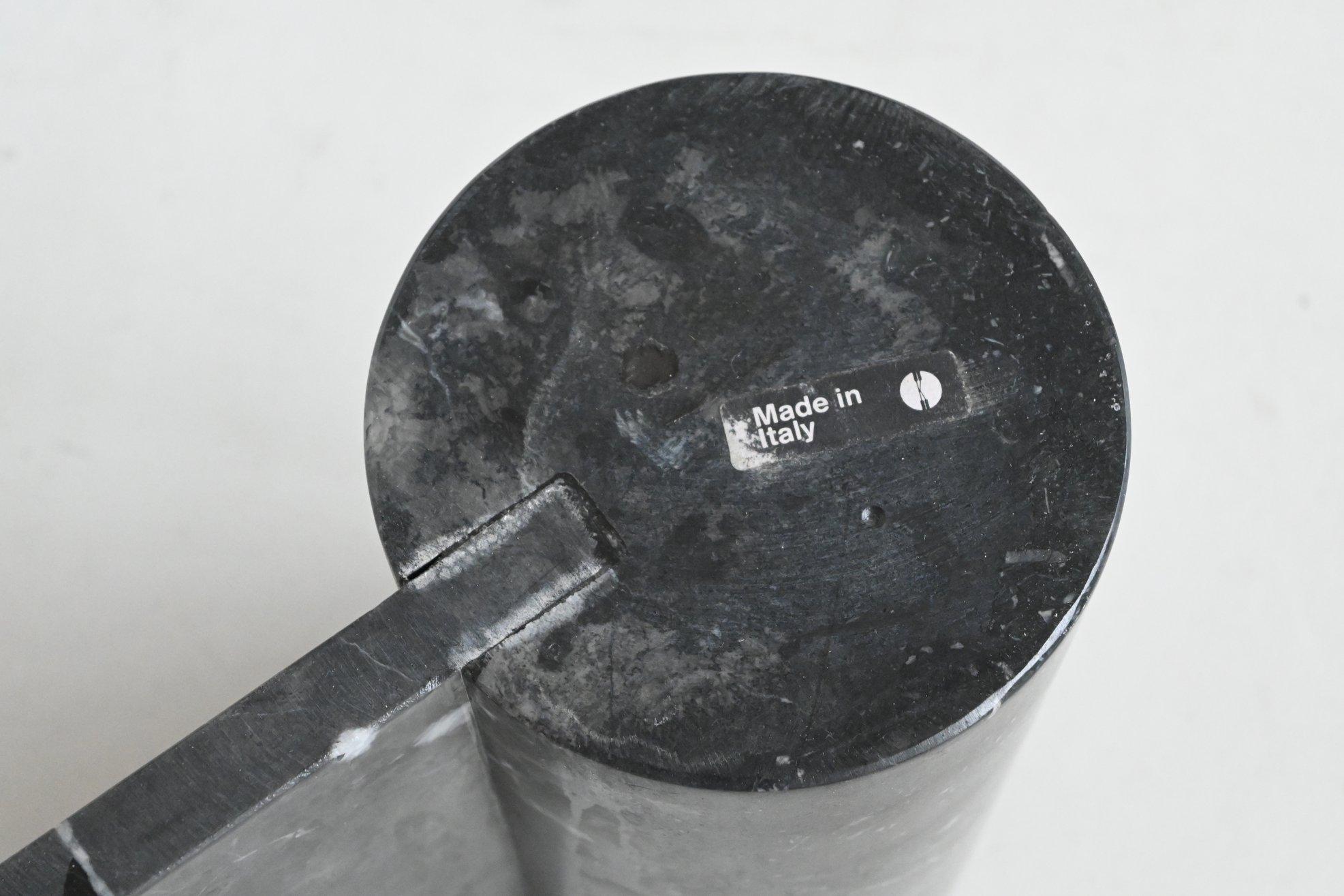 Gae Aulenti Mesa de centro Jumbo mármol negro Knoll International Italia 1965 en venta 13