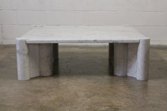 Gae Aulenti 'Jumbo' Coffee Table in Carrara Marble