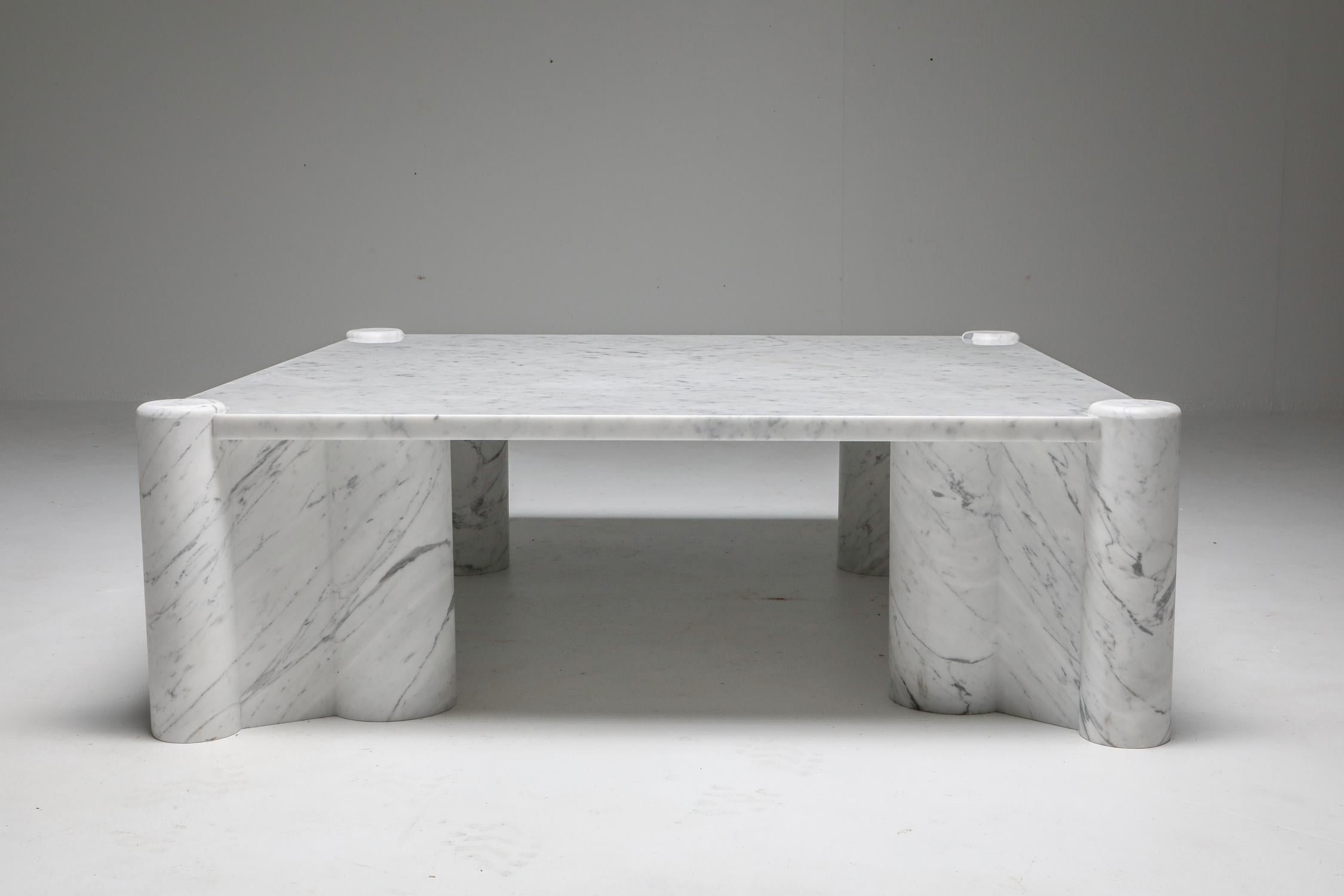 Carrara marble coffee table, Jumbo, Gae Aulenti, Knoll, 1960s, Italy

Gae Aulenti Jumbo table for Knoll in Carrara marble top and column legs.
Designed in 1964, produced by Gavina, later by Knoll.

The piece is in great condition.

  
   