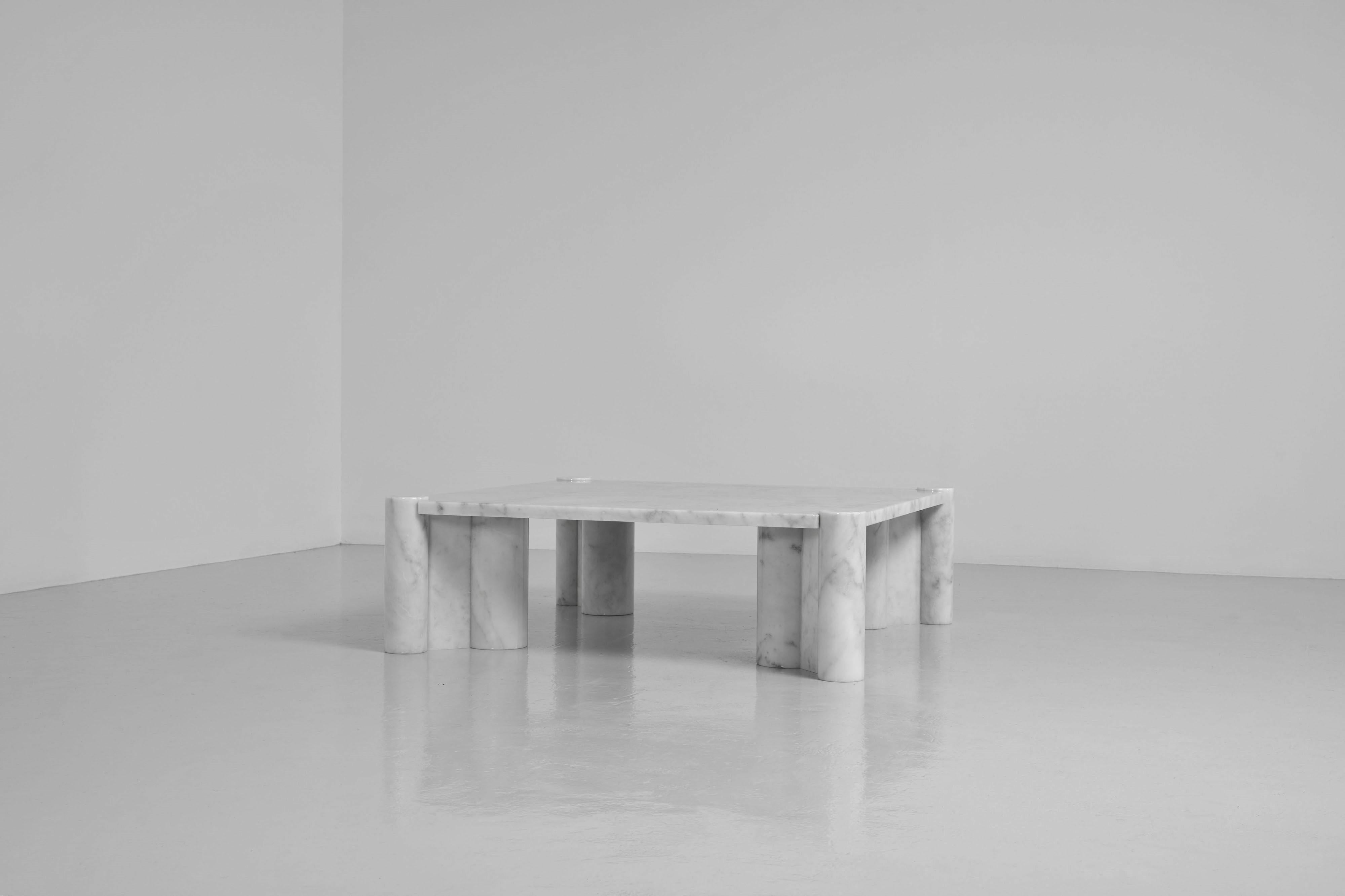 Carrara Marble Gae Aulenti Jumbo coffee table Knoll International 1964 For Sale