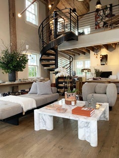 Gae Aulenti Jumbo Table in Arabascato Marble