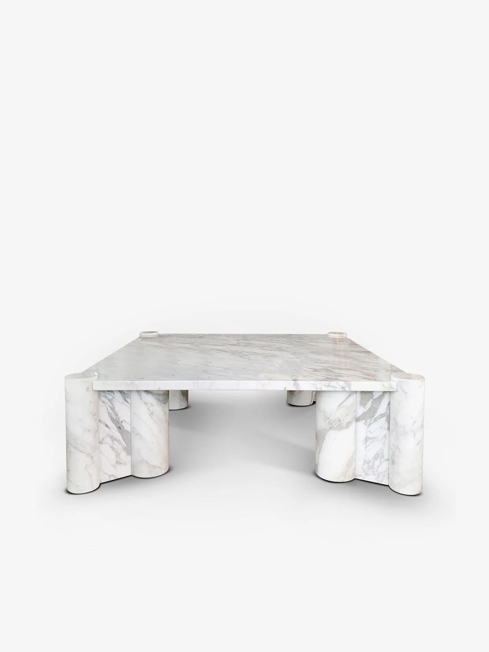 Gae Aulenti Jumbo Table in Arabascato Marble In New Condition In Sag Harbor, NY