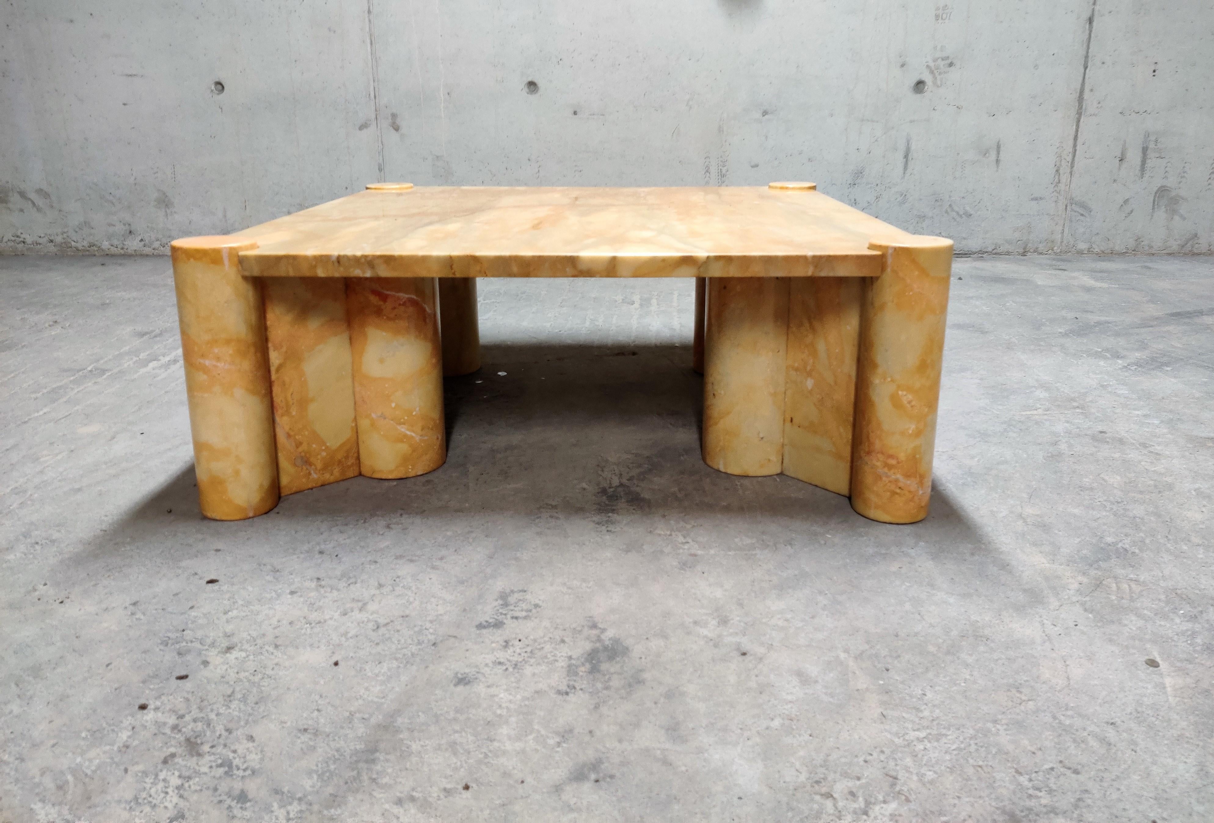 Mid-Century Modern Gae Aulenti 'Jumbo' Table in Marble, 1970s