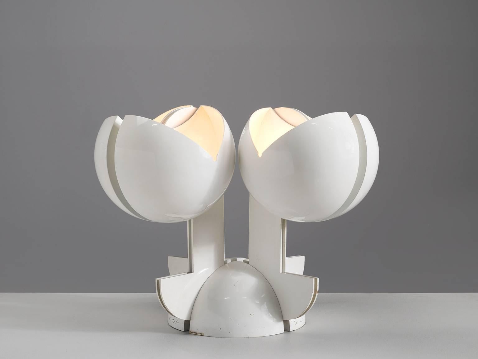 Post-Modern Gae Aulenti La Ruspa Four Shades Lamp for Martinelli Luce