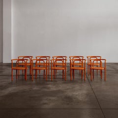 Gae Aulenti “Locus Solus” Dining Chairs for Poltronova, 1964, Set of 10