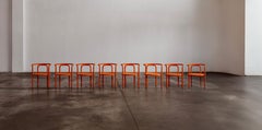 Gae Aulenti “Locus Solus” Dining Chairs for Poltronova, 1964, Set of 8