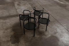 Gae Aulenti “Locus Solus” Dining Chairs for Poltronova, Black, 1964, Set of 4