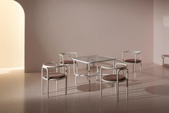Gae Aulenti Locus Solus dining set for Poltronova, Italy, 1964