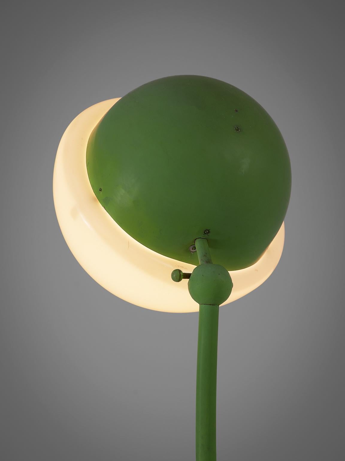 Mid-20th Century Gae Aulenti 'Locus Solus' Large Green Floor Lamp