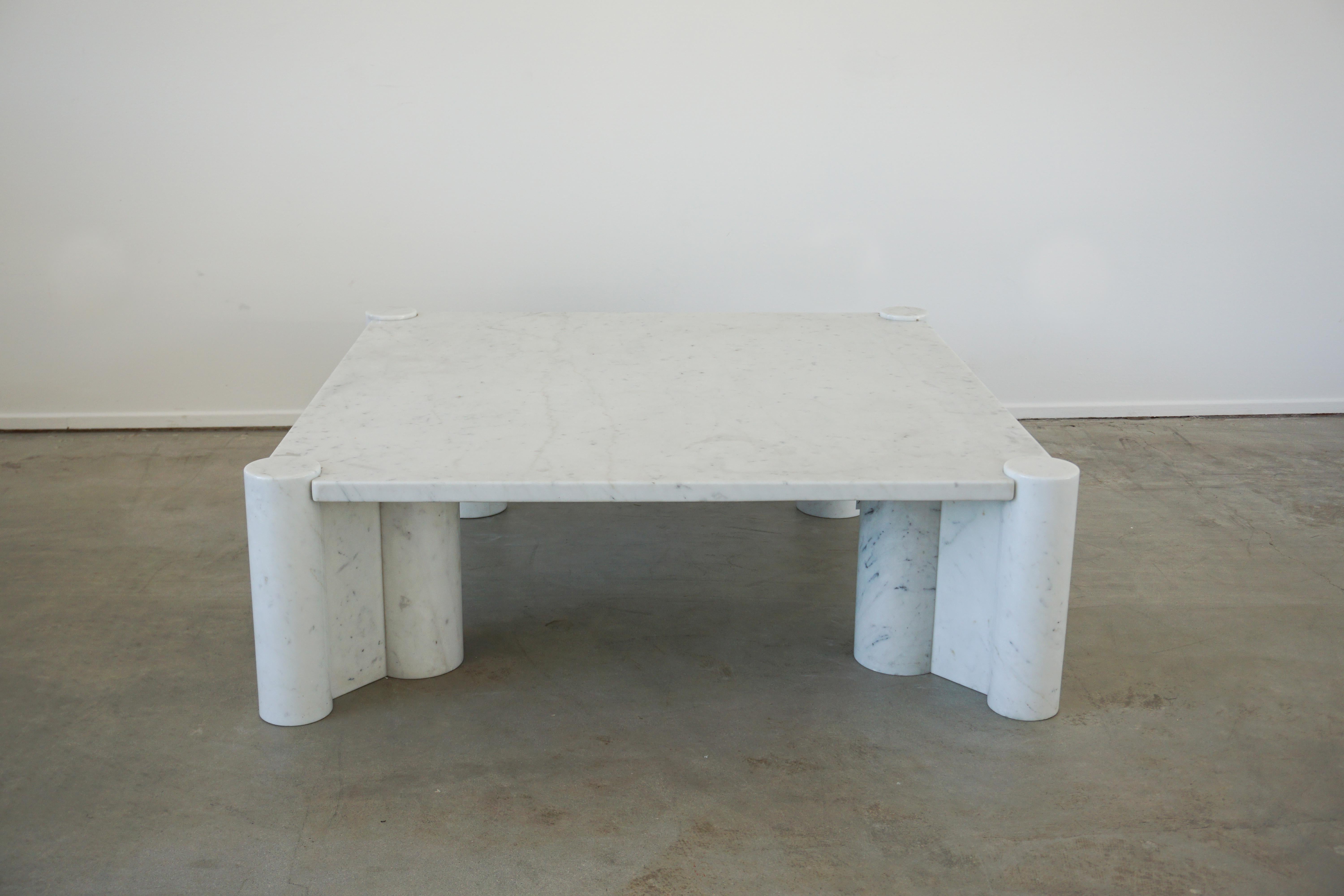 Italian Gae Aulenti Marble Table