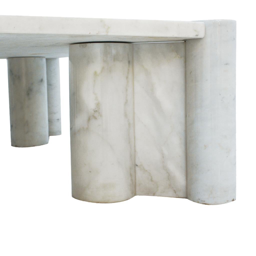 Gae Aulenti Mid-Century Modern for Knoll Carrara Marble Italian Coffee Table 7