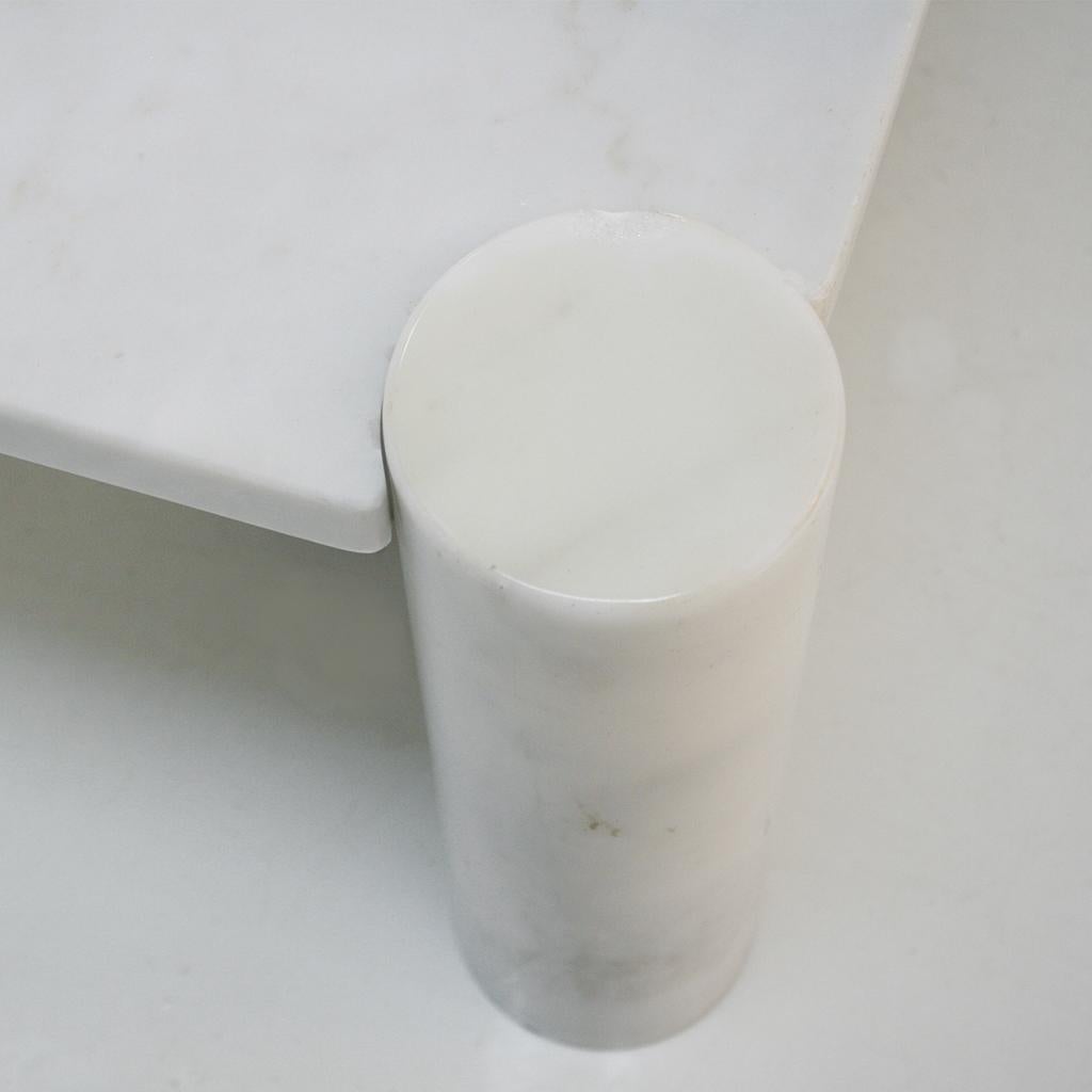 Gae Aulenti Mid-Century Modern for Knoll Carrara Marble Italian Coffee Table 8