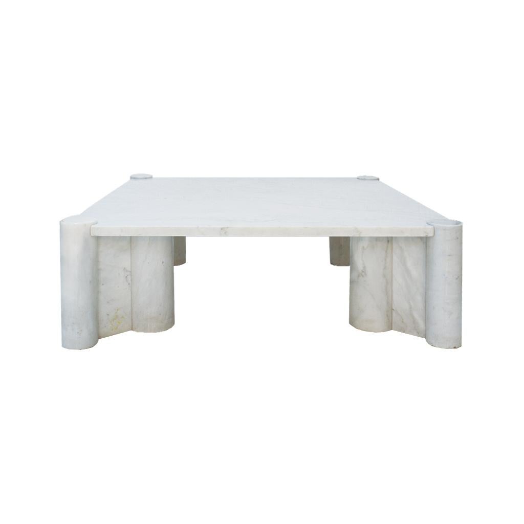 Gae Aulenti Mid-Century Modern for Knoll Carrara Marble Italian Coffee Table 3