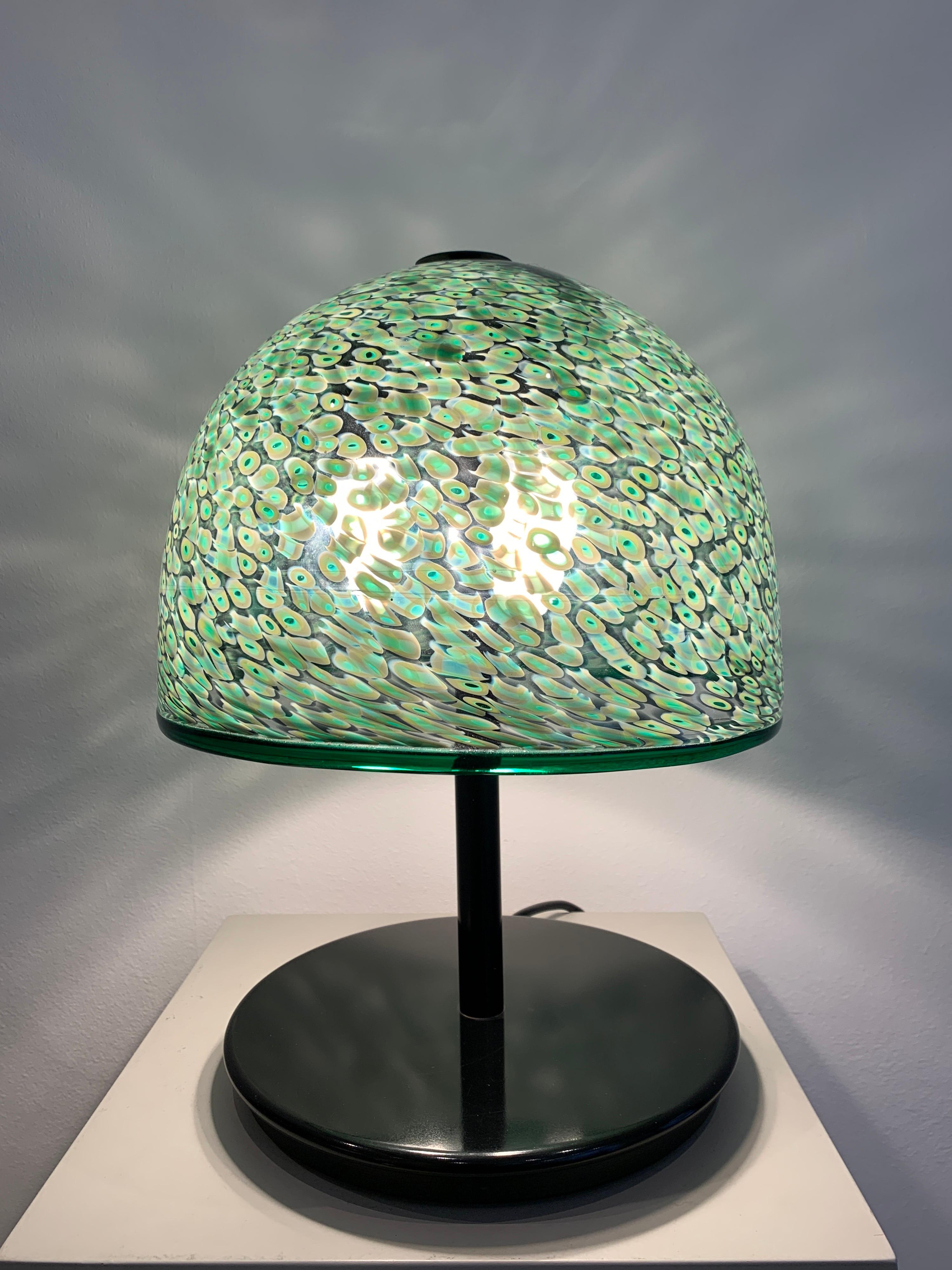 Gae Aulenti Murrine Glass Table Lamp, 1980s Bon état à Brussels, BE