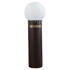 Gae Aulenti Oracolo Stehlampe aus Metall und Blasenglas von Artemide, Italien, 1970, Italien
