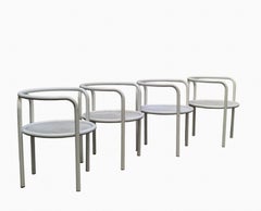 Gae Aulenti pour Poltronova Ensemble de 4 chaises "Locus Solus", Italie 1964
