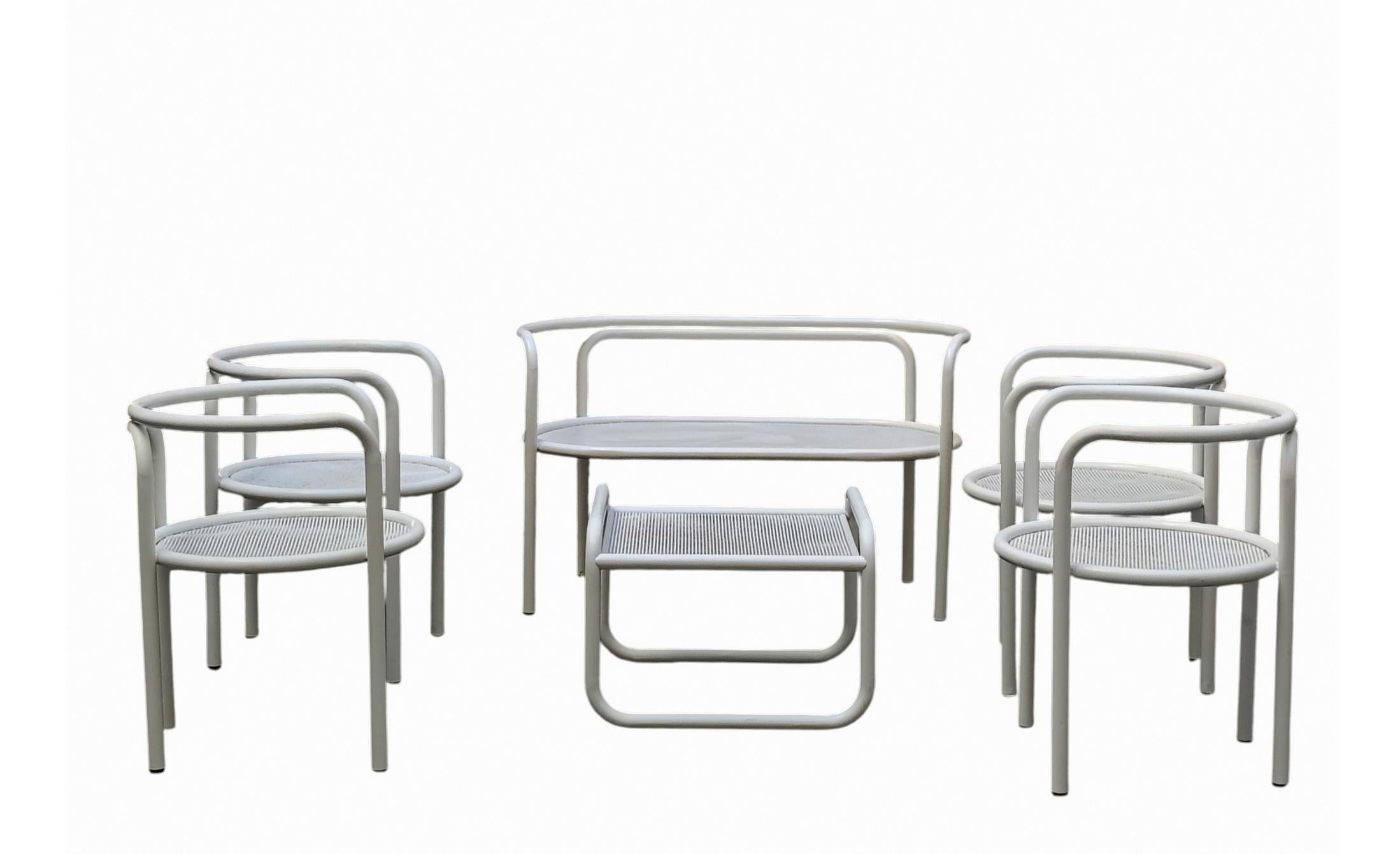 Gae Aulenti pour Poltronova Table basse blanche 