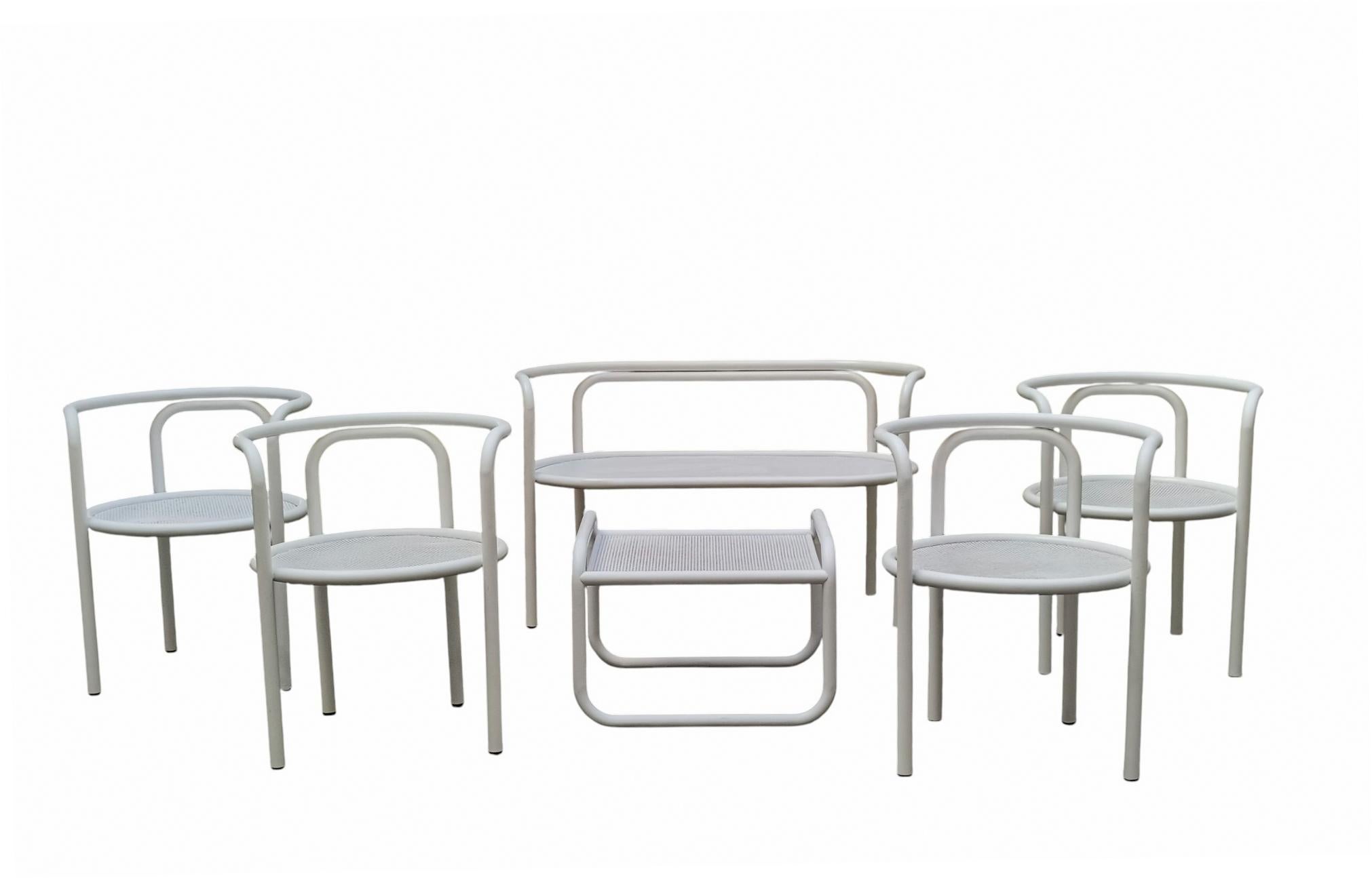 Mid-20th Century Gae Aulenti pour Poltronova Table basse blanche 