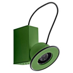 Gae Aulenti & Piero Castiglioni 'Minibox' Sconce in Green for Stilnovo