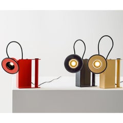 Gae Aulenti & Piero Castiglioni 'Minibox' Table Lamp in Black for Stilnovo